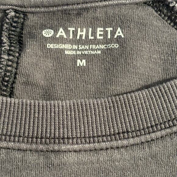Athleta - Women's Sundown Black Activewear Long Sleeve Sweatshirt - Size Medium - Picture 4 of 9